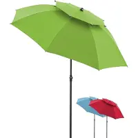 Laura Strandparasol 200 cm Kantelbaar & In Hoogte Verstelbaar – UV50+ Zonbescherming, Lichtgewicht Aluminium Frame, Waterafstotend Polyester, Inclusief Draagtas voor Strand, Balkon & Tuin –