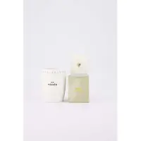 Zusss Cadeauset Koffiemok Met Geurkaars In Doosje - Verjaardag - Cadeau Dames - Vriendin Keramiek Wit