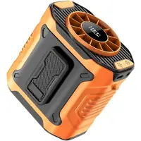 VHV - Tailleventilator 4-in-1 - USB oplaadbaar, 100 snelheden, oranje handsfree model voor nek, bureau, handgebruik en camping