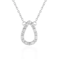 Cavill - Zilveren Halsketting met 8 I2 Ronde Geslepen Diamanten - 925 Sterling Zilver Gerhodineerd - De Melo Essence - Elegant Dames Sieraad