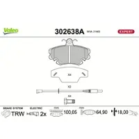 Valeo 302638A Remblokken