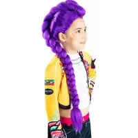 Rubies Kinderverkleding Pruik Rumi K-Pop Paars