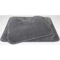 Prima Set - - Variety - Badmat - 50x70cm - en - wc mat - 45x60 - donker grijs