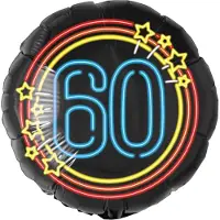 Paper Dreams Neon folieballon 60 jaar