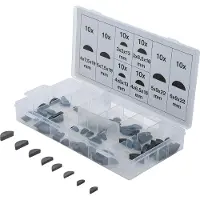 Bgs 8117, Assortiment federkeilen, 80-delig.
