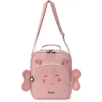 Trixie Thermische Lunchtas – Mrs. Butterfly – Gerecycleerd katoen – Houdt eten vers – Met draagriem & naamlabel – Ideaal voor kinderen