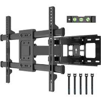 DNA TV Beugel - TV Beugels Draaibaar en Kantelbaar - TV Beugel Draaibaar - Zwart - 67cm x 42cm x 6cm