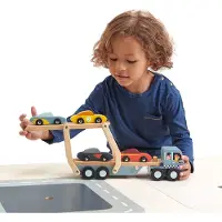 Tender Leaf Toys Holzspielzeug - Autotransport - - One Size - Autos