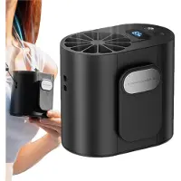 VHV - Tailleventilator met riemclip - 4000mAh USB oplaadbaar, 3 snelheden, zwart model voor jas, werk, camping en buiten