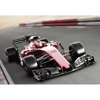 Karo-art Fotobehang F1-Auto Op Een Circuit - Vliesbehang - 208 x 146 cm