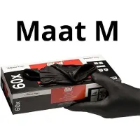 Colad Nitrile Glove 60 Units Zwart M