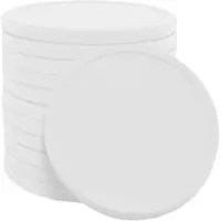 Combicraft blanco recycle munt gemaakt van biologisch afbreekbaar aardappelzetmeel - wit - Ø 29mm - verpakking 500 stuks
