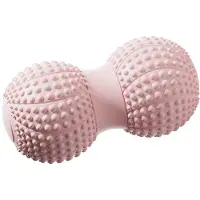 OEM Massageballen van zacht rubber, 1 stuk (roze), voor effectieve fascia-training en ontspanning van de nek- en rugspieren