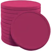 Combicraft blanco recycle munt gemaakt van biologisch afbreekbaar aardappelzetmeel - fuchsia - Ø 29mm - verpakking 3000 stuks