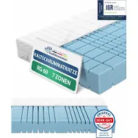 AM Qualitätsmatratzen Premium 7 zones koudschuimmatras 140x200 H3 Made in Germany OEKO TEX gecertificeerde koudschuimmatras 140x200 19 cm hoog ergonomisch matras 140x200 cm