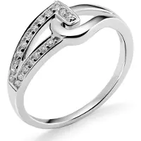 Orphelia RD-3222/50 - Ring - 18 Karaat Witgoud / Diamant 0.17 ct