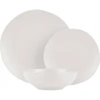 Berlinger Haus Serviesset Mat Crème Rond - 18-Delig / 6 Personen - 6 dinerborden, 6 ontbijtborden en 6 diepe borden