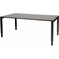 Schaffenburg Vergadertafel Domino - 180x100 logan - zwart frame