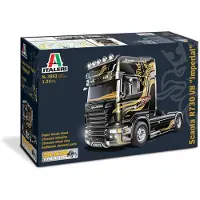 Italeri Scania R730 V8 Topline “Imperial” Montagekit Vrachtwagen/oplegger Modelbouw 1:24