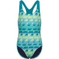Speedo - Kid's Print Splashback One Piece - Badpak 128, turkoois