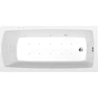 Polysan Lily Whirlpoolbad, 150x70x39cm, Attraction Hydro-Air, chroom