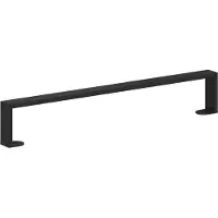 vidaXL Meubelvoeten 12 st Zwart 596 x 40,5 x 100 mm IJzer