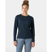 Helly Hansen - Women's Tech Crew L/S 2.0 - Synthetisch ondergoed S, blauw