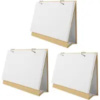 OEM Set van 3 lege kantoorkalenders, geschikt als adventskalender, flipkalender, decoratieve kantoorkalender, lege kantoorkalender en staande kalender.