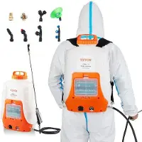 OEM Elektrische sproeier met accu, verstelbare druk van 0 tot 6,2 bar, inhoud van 16 liter - geschikt voor spuiten en reinigen