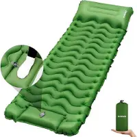 Markenlos Isolatiedeken, ultralicht, waterdicht, zelfopblazend, luchtmatras, campingmat