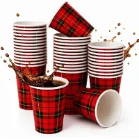 Commerline 500 Stuks Koffiebekers To Go - 7,5 oz / 180ml - Papieren Wegwerp Bekers