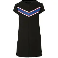 LEVV T-shirtjurk Genna met glitters zwart/wit/rood Zwart/wit/rood 80
