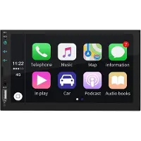 SOKANY 7 Inch Autoradio Stereo 2 Din Ondersteuning Apple Carplay, MP5 Carplay Host Ingebouwde Speler met Touch Screen Auto Radio Bluetooth X2
