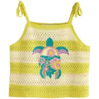 Next Gebreide top lichtbeige / cyaan blauw / limoen / pruim
