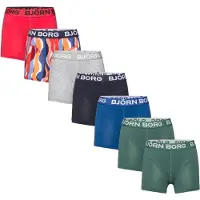 Björn Borg Cotton Stretch Boxers 7-pack Blauw | Maat: 146-152