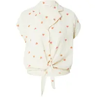 ONLY Blouse 'ONLTHYRA' beige / rood