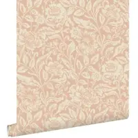 ESTAhome behang vintage bloemen terracotta roze - 53 cm x 10.05 m - 139427
