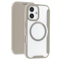 IMoshion Transparante Bookcase met MagSafe voor de Apple iPhone 16 - Beige