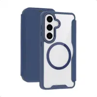 IMoshion Transparante Bookcase met MagSafe voor de Samsung Galaxy S26 - Blauw