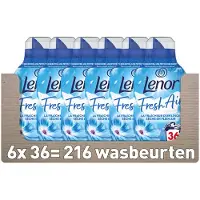 Lenor 6x Wasverzachter Fresh Air Ochtendfris 36 Wasbeurten 504 ml