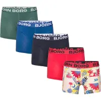 Björn Borg Cotton Stretch Boxers 5-pack Blauw | Maat: 170