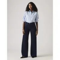 Levi's Levi'svoor vrouwen. 001PZ-0009 Jeans 318 Navy wijde pijpen (30/32), Casual, Katoen, Denim, Marineblauw