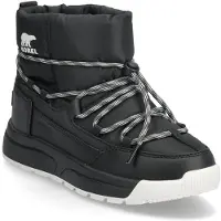 Sorel - Après-skischoenen - Whitney III Slip-On WP W Black Sea Salt voor Dames - Maat 6,5 US - Zwart