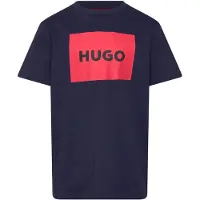 HUGO Shirt marine / bloedrood / zwart