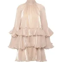 Gina Tricot mini-jurk in laagjeslook model 'Flowy frill'