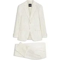 BOSS Tweedelig slim-fit pak van gestreept materiaal Maat 50