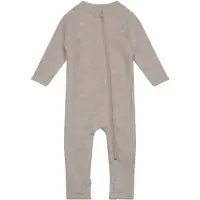 Mikk-Line Overall - Wolle - Melange Offwhite - - 1 Jahr (80) - Overalls