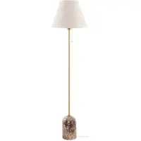 Globen Lighting Vloerlampe , Gino, Beige, Woonkamer, Stof, Designer