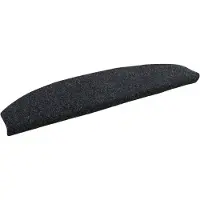 vidaXL Zelfklevende trapmatten 15 st 80 x 24,5 x 3,5 cm Zwart