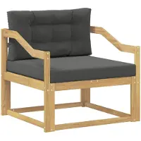 vidaXL Buiten Midden Sofa Polyester Wit
